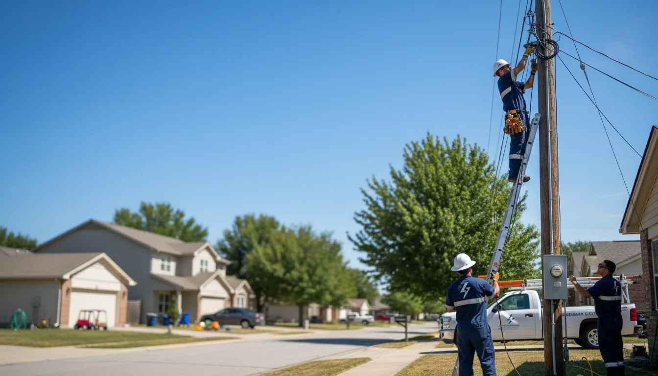 Residential electrician providing installation services in Dunlevy, PA